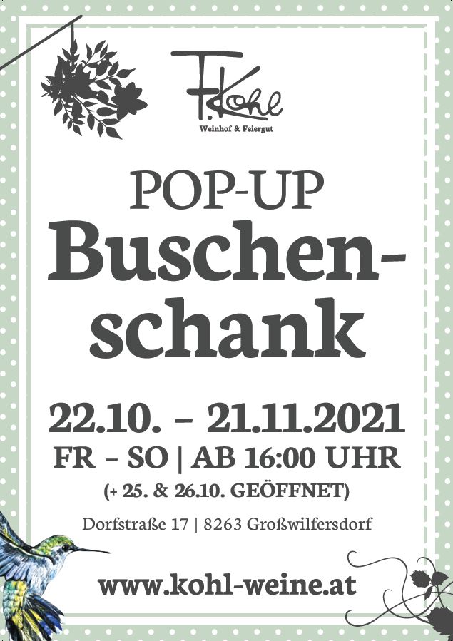 Pop-up Buschenschank