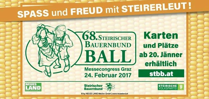 Am 24. Februar 2017 ist es soweit, es ist wieder Bauernbundball-Zeit