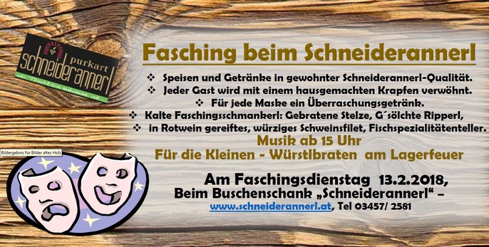 Faschingsrummel beim Schneiderannerl