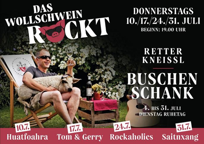 Das Wollschwein rockt – Livemusik & Kulinarik im Garten Das Wollschwein rockt – Livemusik & Kulinarik im Garten