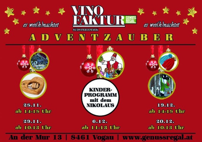 Adventzauber im Genussregal