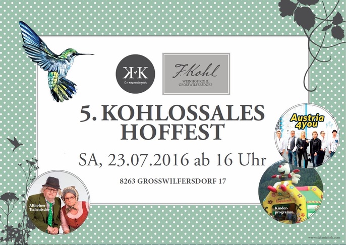 Kohlossales Hoffest am Weinhof Kohl