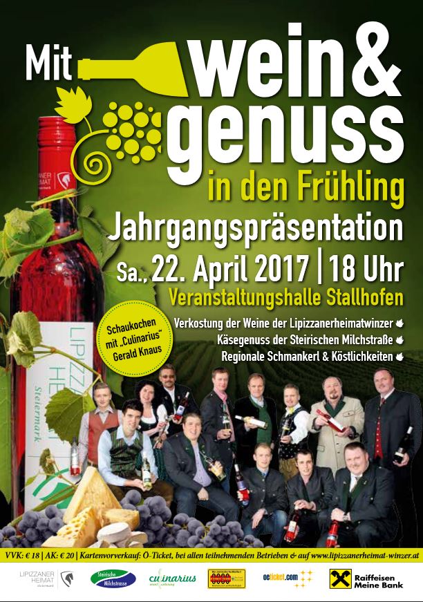 Jahrgangspräsentation der Lipizzanerheimat Winzer Jahrgangspräsentation der Lipizzanerheimat Winzer